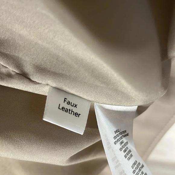 NWOT Faux Leather Cropped Lined Jacket, Size M - Picture 8 of 10